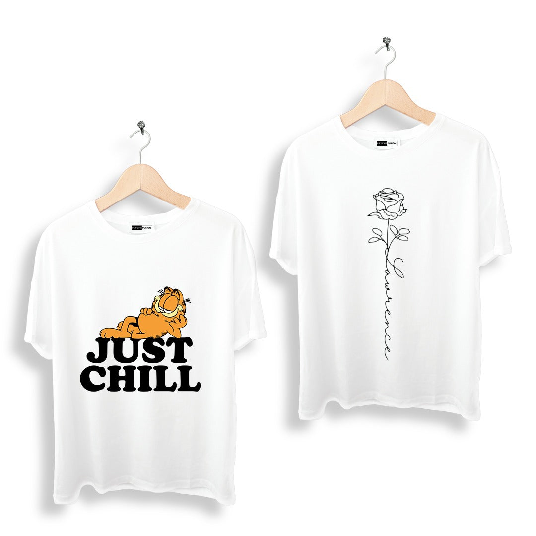 Chill Tee x Black Flower